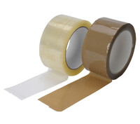 PP-Selbstklebeband, Hot-Melt, braun, Breite 50 mm