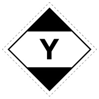 Gefahrgut-Etikette LQY, Label IATA  aus PE