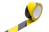PVC Bodenmarkierungsband, schwarz/gelb, 160 my