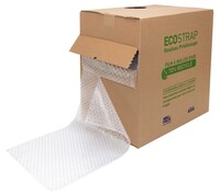 Luftpolsterfolie recycelt ECOSTRAP in Spendebox