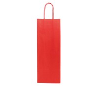 Papiertragetasche mit Kordelgriff, rot, 140 x 80 x 390 mm