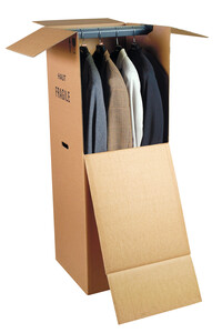 Kleiderbox mit Kleiderstange, AM 500 x 500 x 1400 mm