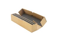 Box per 2 orologi (cinturino-lungo), fustellato, d/i 316 x 55 x 68 mm