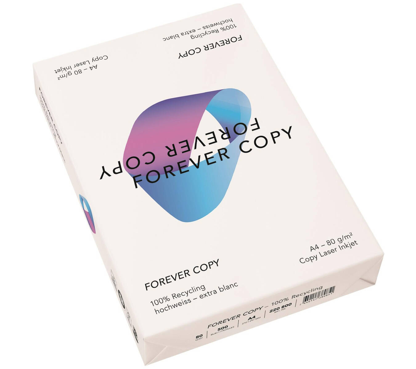 Papier imprimante recyclé Forever Copy A4 80g